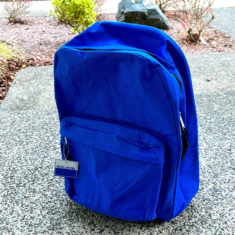 K Cliffs Blue Adjustable Strap Backpack